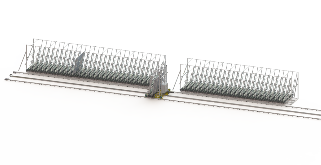 Storage Buffer for Sashes and Frames Between Assembly and Wood Preparation and/or Shipping