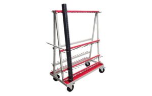 Storage trolley for profiles and glazing beads for industrial joinery – RU-PW2SG