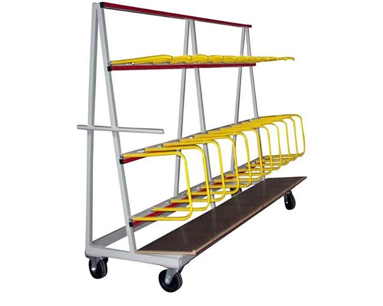 Chariot de stockage et de transport de profilés pour menuiserie industrielle – RU‑PW
