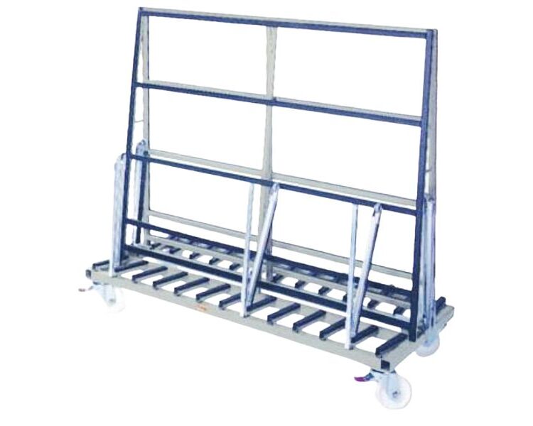 Chariot de transport et de stockage de vitrage pour menuiserie industrielle – RU‑GW