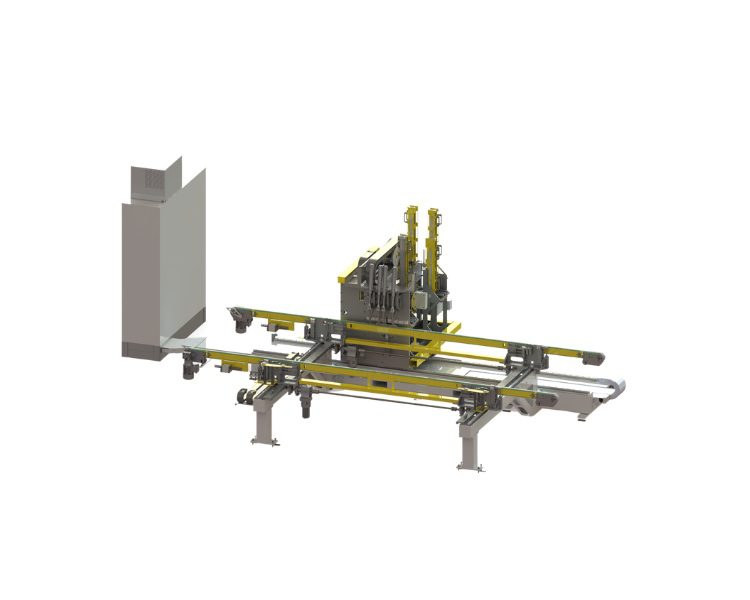 Ficheuse FFC pour la pose automatique de fiches sur ouvrants aluminium, bois et PVC en menuiserie industrielle