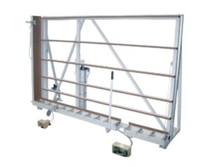 Poste de travail pour le vitrage et le siliconage de menuiseries – RU‑SW 90°