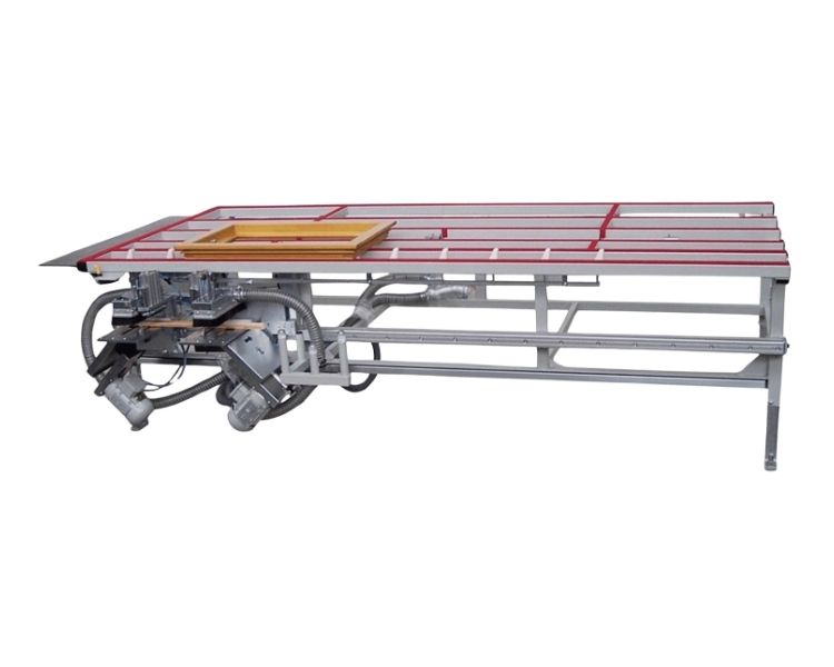 glazing bead cutting saw, pairs, horizontal sliding table, 45° Saw for cutting glazing beads in pairs on the sliding horizontal table - RU-GL-45°