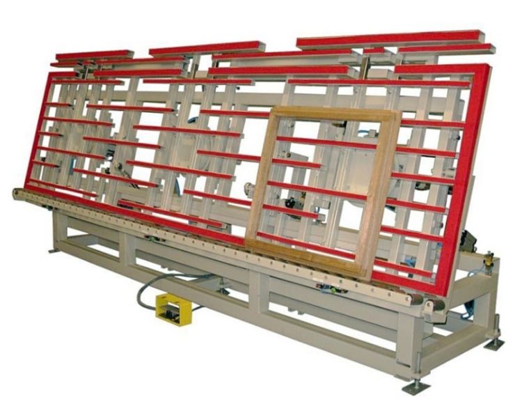3-position swivel tilting table with glazed opening panels - ru-kt-dh-ch Tilting table - 3 pivoting stations for glazing in series of openings - RU-KT-DH-CH