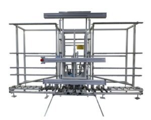 Mobile tilting and swiveling table for integration into a conveyor - RU-MKS-E