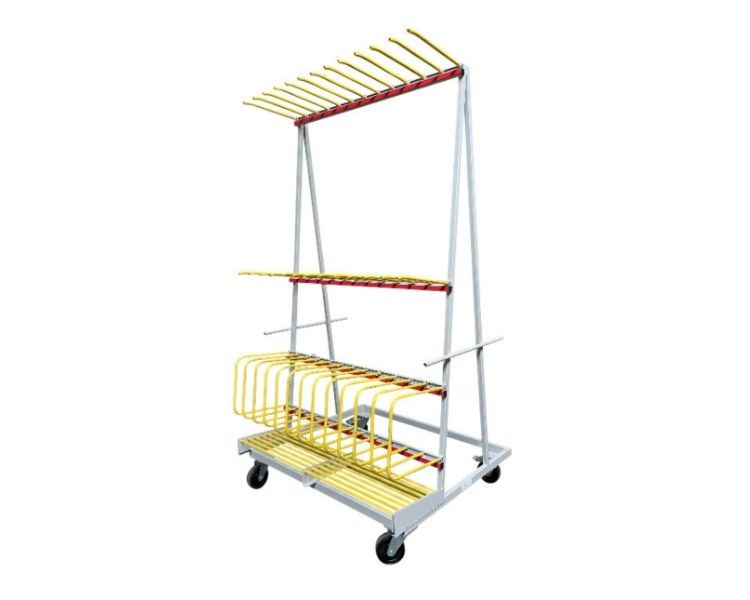 vertical-storage-cart-profiles-simple-double-face-ru-pw-sk Vertical storage trolley for profiles, single or double-sided - RU-PW-SK
