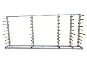 Horizontal shelving for profiles, adjustable arms - RU-SRBM-F6